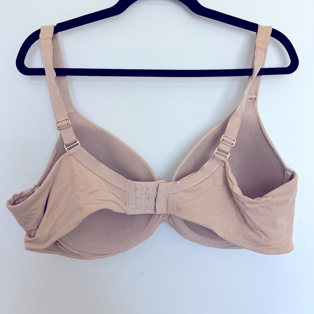 Soma Embraceable Full Coverage Bra Beige Tan Lined Underwire Adjustable Size 42D - Picture 3 of 4